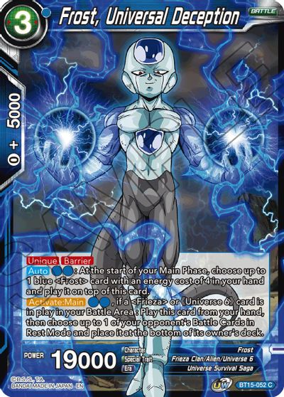 Frost, Universal Deception (BT15-052) [Saiyan Showdown] - for just $0.10! 