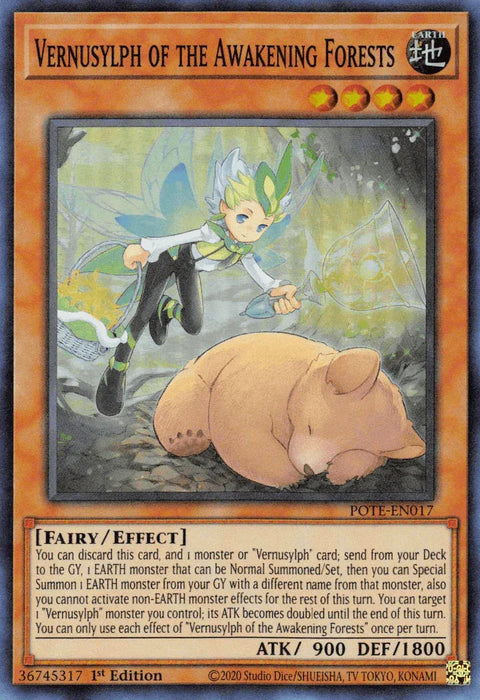 Vernusylph of the Awakening Forests [POTE-EN017] Super Rare - for just $0.15! 