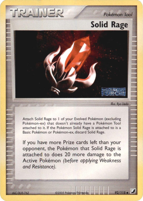 Solid Rage (92/115) (Stamped) [EX: Unseen Forces] - for just $2! 