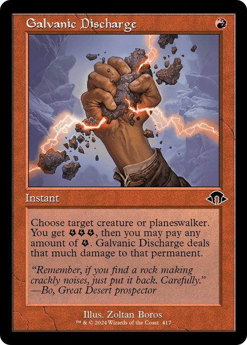 Galvanic Discharge (Retro Frame) (MH3-417) - Modern Horizons 3 - for just $0.23! 