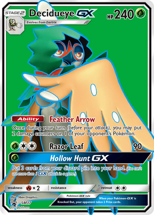 Decidueye GX (SM37) [Sun & Moon: Black Star Promos] - for just $3.10! 