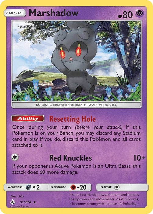 Marshadow (81/214) [Sun & Moon: Unbroken Bonds] - for just $0.40! 