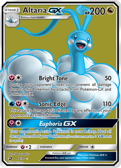 Altaria GX (68/70) [Sun & Moon: Dragon Majesty] - for just $3.50! 