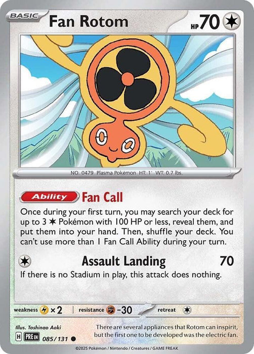 Fan Rotom (085/131) [Scarlet & Violet: Prismatic Evolutions] - for just $0.10! 