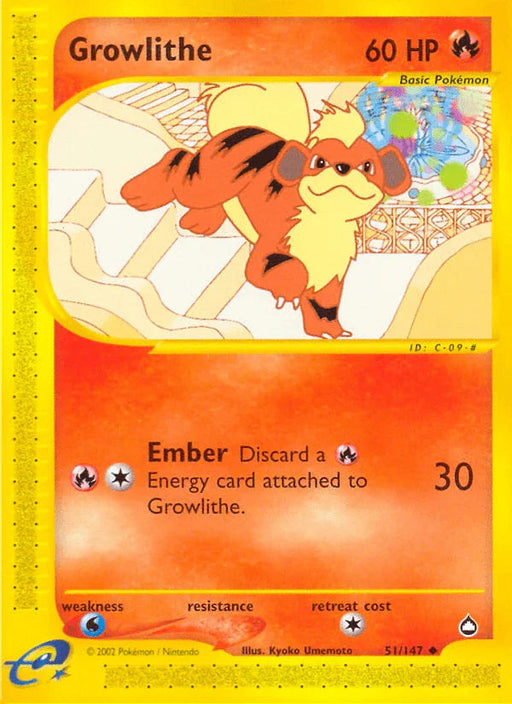 Growlithe (51/147) [Aquapolis] - for just $18.70! 