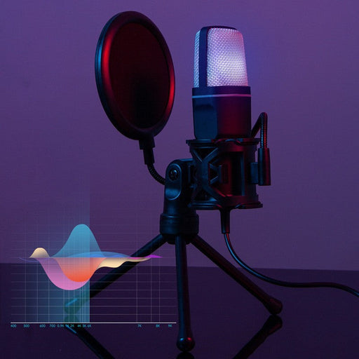 Clear Full RGB Capacitor Esports Gaming Desktop Microphone Computer Microphone - for just $58.58! 