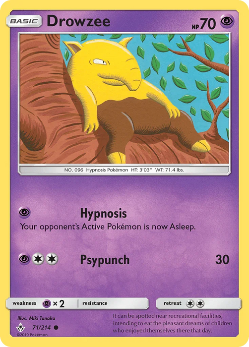 Drowzee (71/214) [Sun & Moon: Unbroken Bonds] - for just $0.10! 