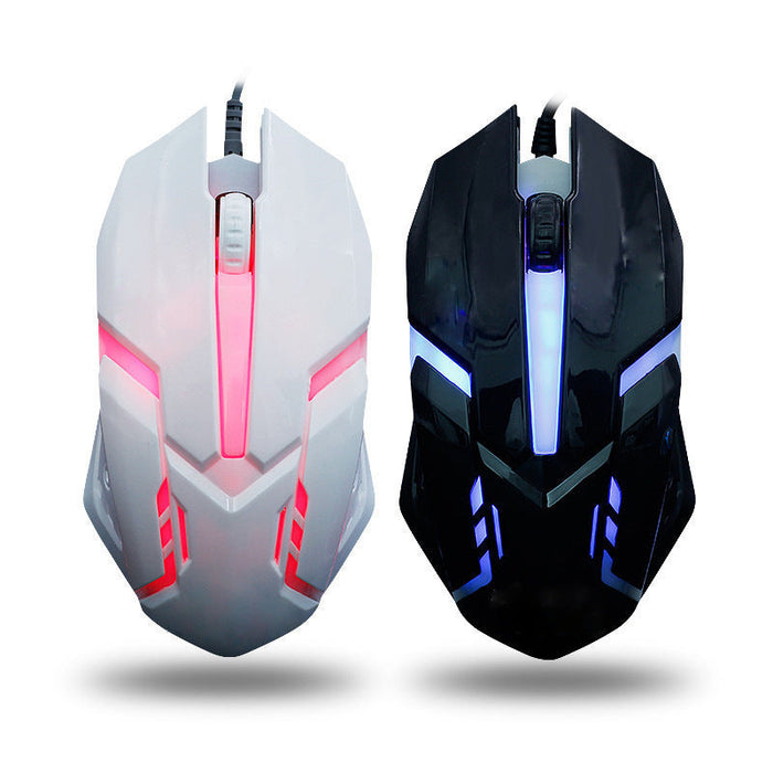 Wired Mouse Computer E-sports Colorful Breathing Light Luminous USB Office Gaming - for just $19! 