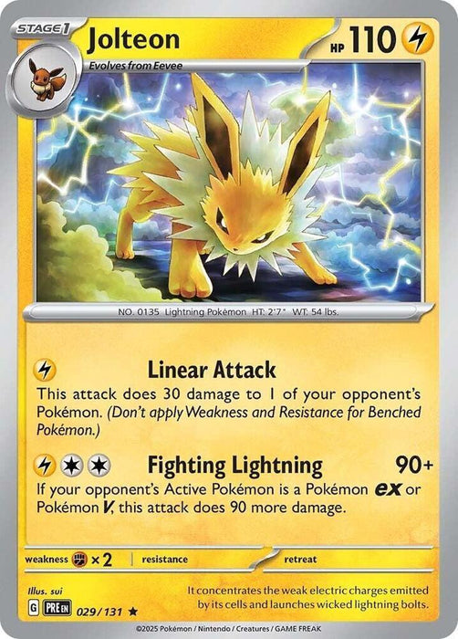 Jolteon (029/131) [Scarlet & Violet: Prismatic Evolutions] - for just $0.15! 