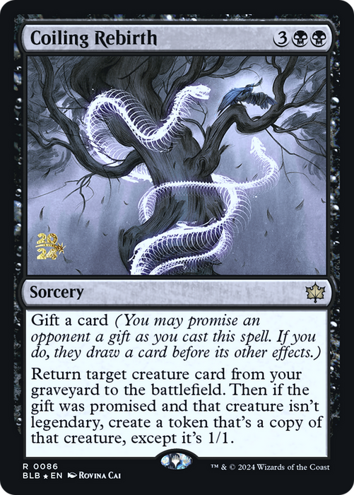Coiling Rebirth (PRE-086) - Bloomburrow Promos Foil - for just $0.14! 