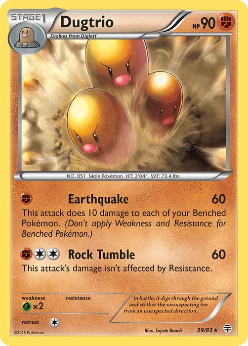 Dugtrio (39/83) [XY: Generations] - for just $0.15! 