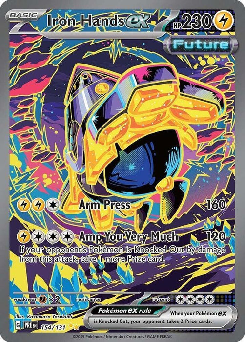 Iron Hands ex (154/131) [Scarlet & Violet: Prismatic Evolutions] - for just $14.85! 