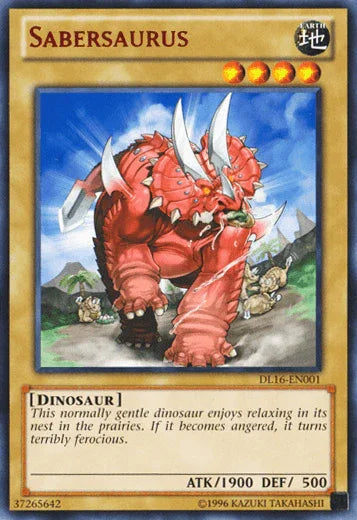 Sabersaurus (Red) [DL16-EN001] Rare - for just $1.40! 