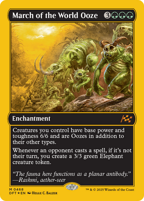 March of the World Ooze (DFT-468) - Aetherdrift: (enchantment) Foil - for just $1.68! 