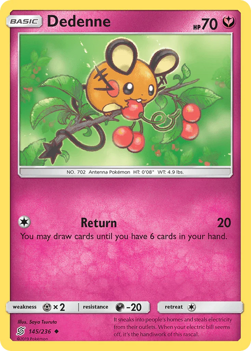 Dedenne (145/236) [Sun & Moon: Unified Minds] - for just $0.55! 