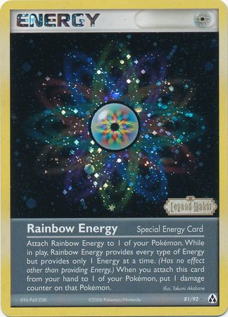 Rainbow Energy (81/92) (Stamped) [EX: Legend Maker] - Just $2.65! Shop now at Retro Gaming of Denver