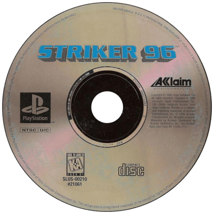 Striker '96 – PlayStation 1 (PS1) - for just $10.99! 