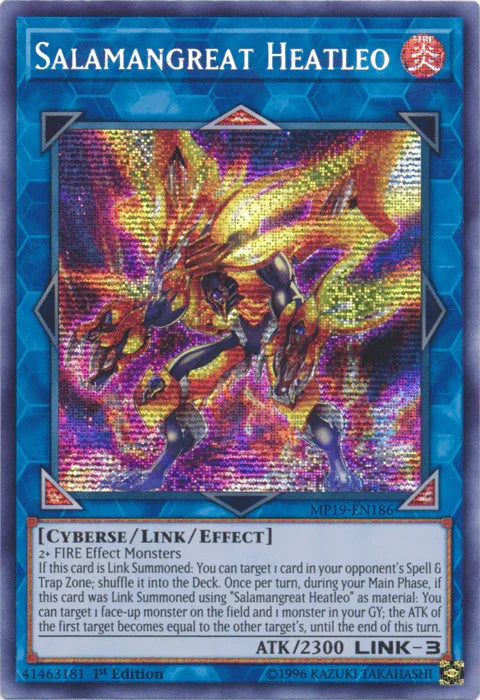 Salamangreat Heatleo [MP19-EN186] Prismatic Secret Rare - for just $0.20! 