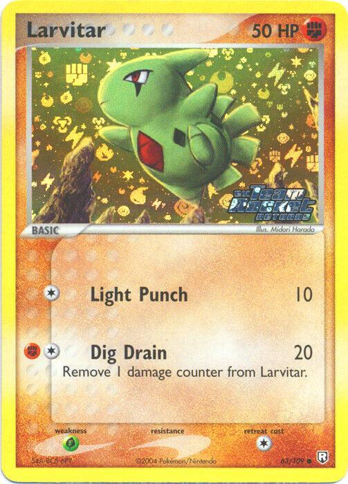 Larvitar (63/109) (Stamped) [EX: Team Rocket Returns] - for just $35.40! 
