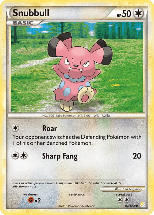 Snubbull (82/123) [HeartGold & SoulSilver: Base Set] - for just $0.15! 