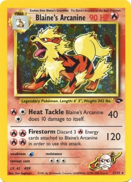 Blaine's Arcanine (1/132) [Gym Challenge Unlimited] - for just $37.10! 