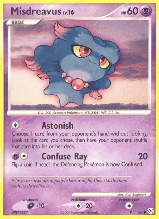 Misdreavus (91/130) [Diamond & Pearl: Base Set] - for just $0.15! 