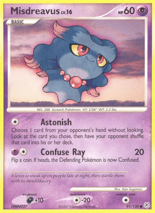 Misdreavus (91/130) [Diamond & Pearl: Base Set] - for just $0.15! 