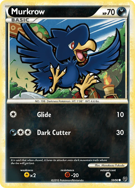 Murkrow (59/90) [HeartGold & SoulSilver: Undaunted] - for just $0.20! 