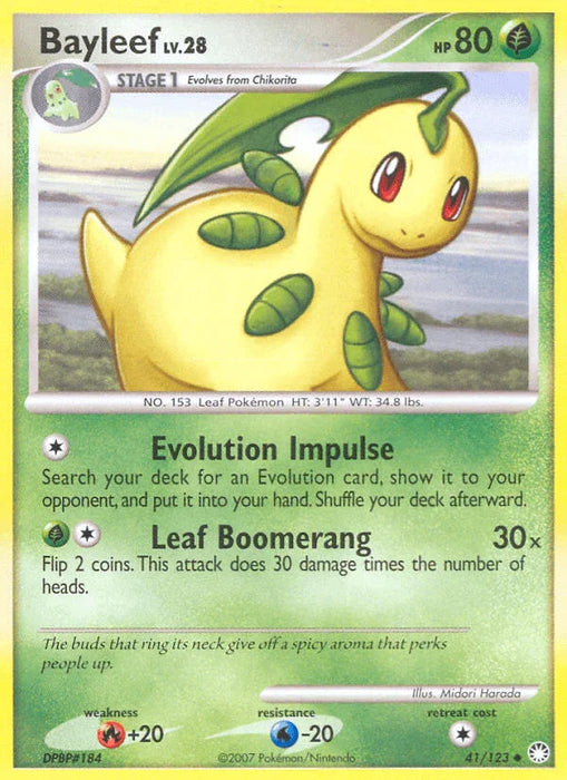Bayleef (41/123) [Diamond & Pearl: Mysterious Treasures] - for just $0.40! 