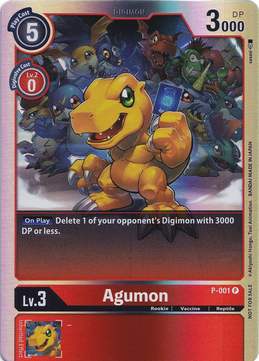 Agumon [P-001] (Rainbow Foil) [Promotional Cards] - Just $0.20! Shop now at Retro Gaming of Denver