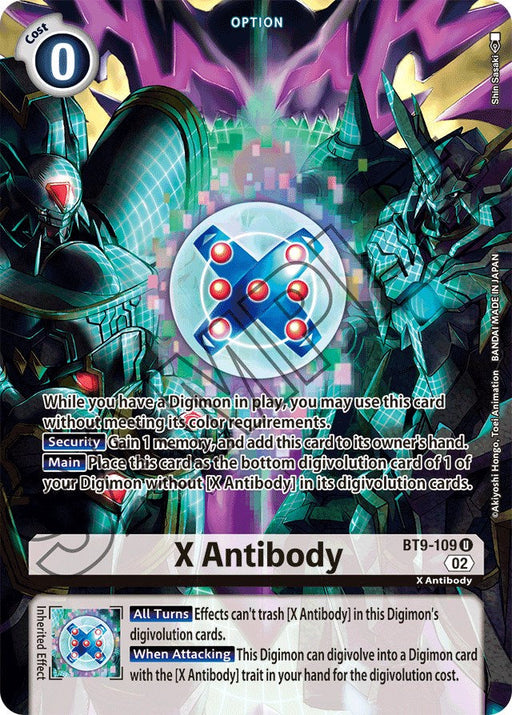 X Antibody [BT9-109] (Alternate Art) [Starter Deck: Beelzemon Advanced Deck Set] - Just $1.75! Shop now at Retro Gaming of Denver