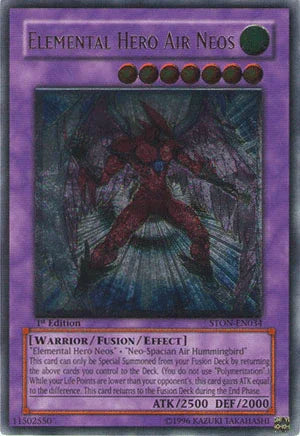 Elemental Hero Air Neos [STON-EN034] Ultimate Rare - for just $200! 