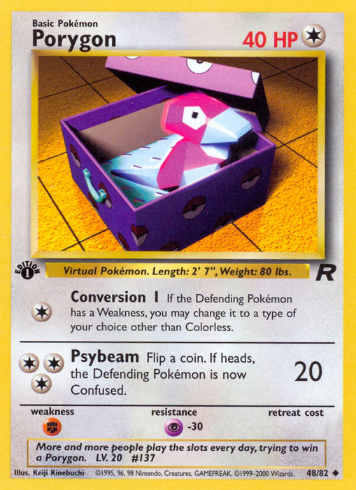 Porygon (48/82) [Team Rocket 1st Edition] - Just $0.65! Shop now at Retro Gaming of Denver