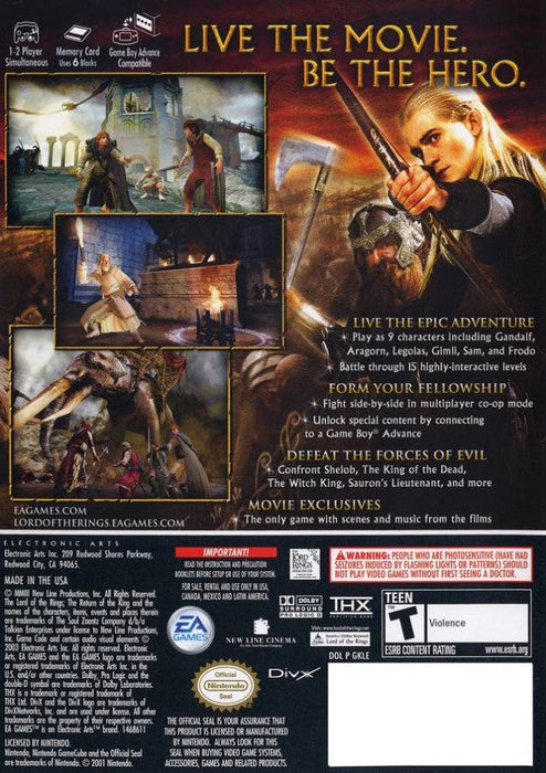The Lord of the Rings: The Return of the King [Player's Choice] – GameCube (GC) - for just $19.99! 