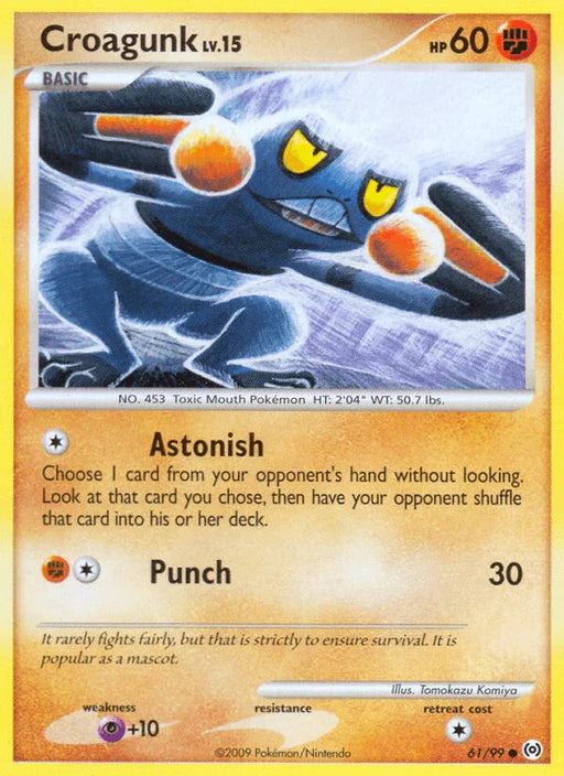 Croagunk (61/99) [Platinum: Arceus] - for just $0.30! 