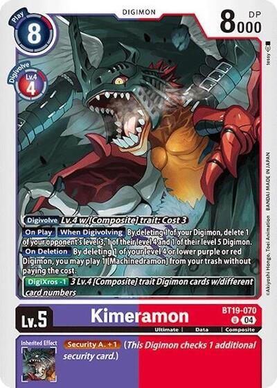 Kimeramon BT19-070 (Release Special Booster 2.0) Heavy Play - for just $0.20! 
