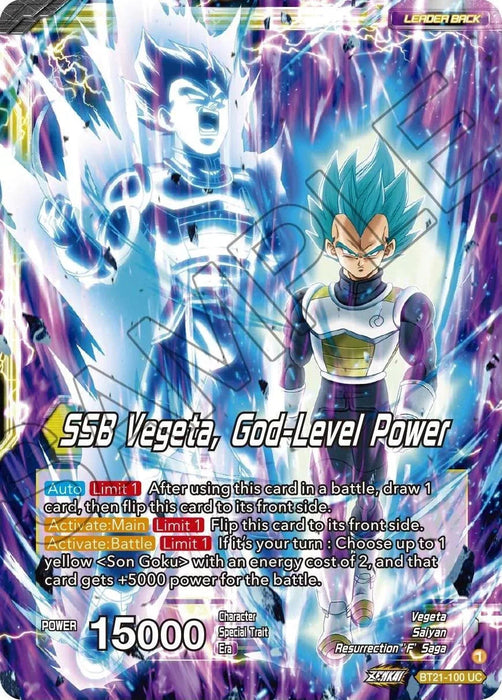 SSB Son Goku // SSB Vegeta, God-Level Power (BT21-100) [Wild Resurgence] - for just $0.10! 