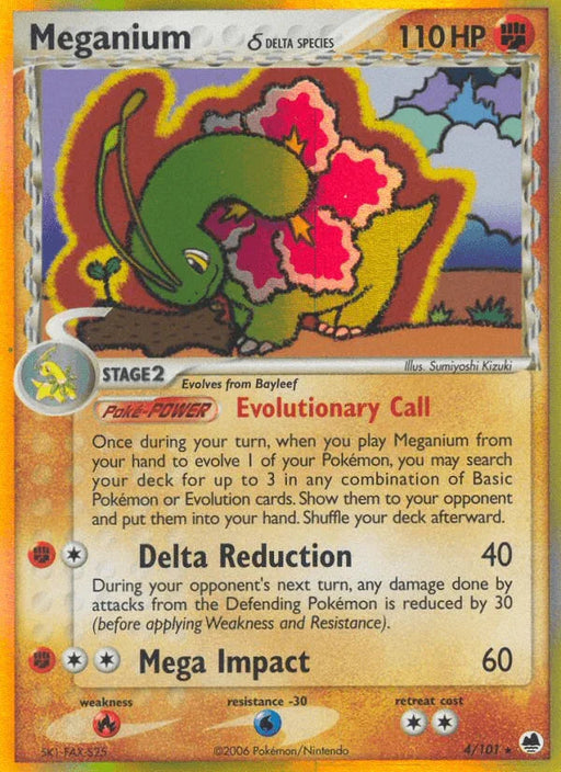 Meganium (4/101) (Delta Species) [EX: Dragon Frontiers] - for just $26.35! 