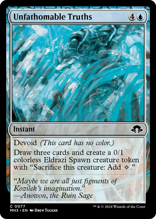 Unfathomable Truths (MH3-077) - Modern Horizons 3: (devoid) - for just $0.06! 