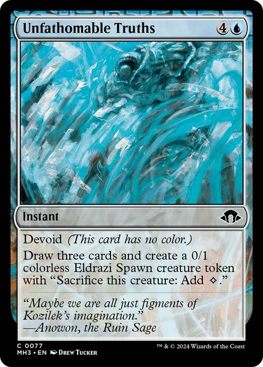 Unfathomable Truths (MH3-077) - Modern Horizons 3: (devoid) - for just $0.06! 