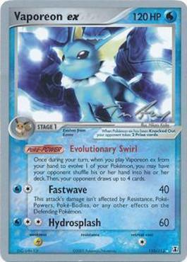 Vaporeon ex (110/113) (Legendary Ascent - Tom Roos) [World Championships 2007] - for just $8.25! 