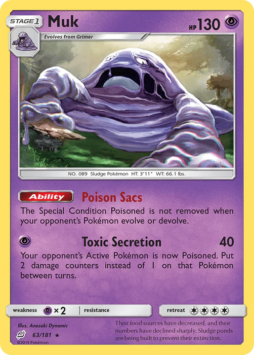 Muk (63/181) [Sun & Moon: Team Up] - for just $0.20! 