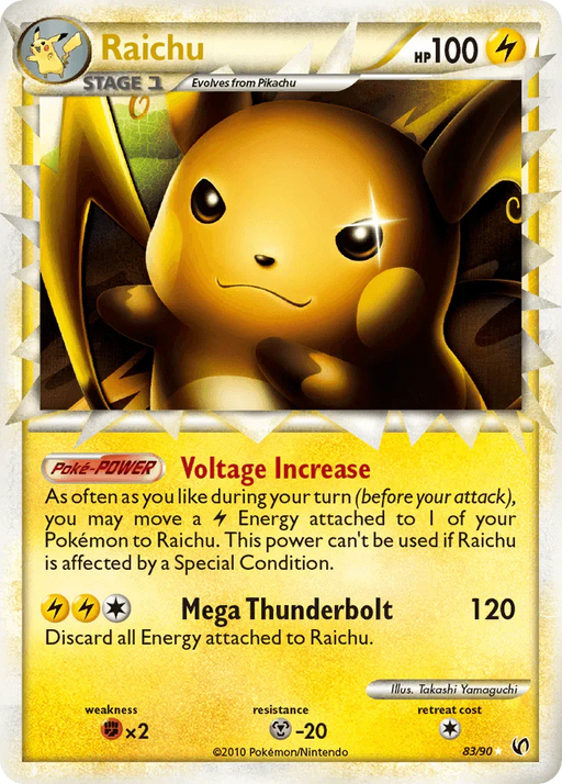 Raichu (83/90) [HeartGold & SoulSilver: Undaunted] - for just $51.60! 