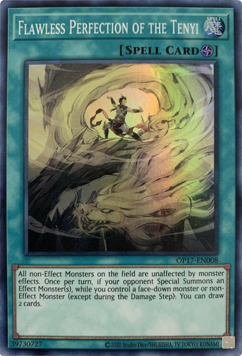 Flawless Perfection of the Tenyi [OP17-EN008] Super Rare - for just $0.25! 