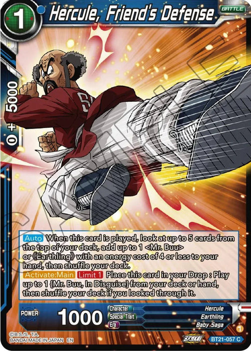Hercule, Friend's Defense (BT21-057) [Wild Resurgence] - for just $0.10! 