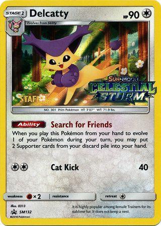 Delcatty (SM132) (Staff Prerelease Promo) [Sun & Moon: Black Star Promos] - for just $29.80! 