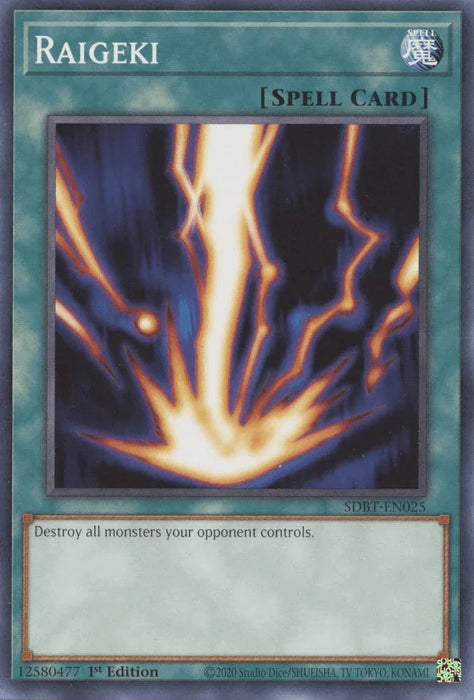 Raigeki [SDBT-EN025] Common - for just $0.70! 