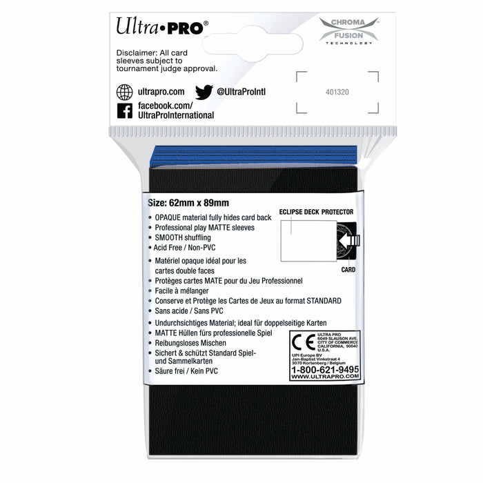 Ultra PRO: Small 60ct Sleeves - Eclipse Matte (Pacific Blue) - Just $0! Shop now at Retro Gaming of Denver