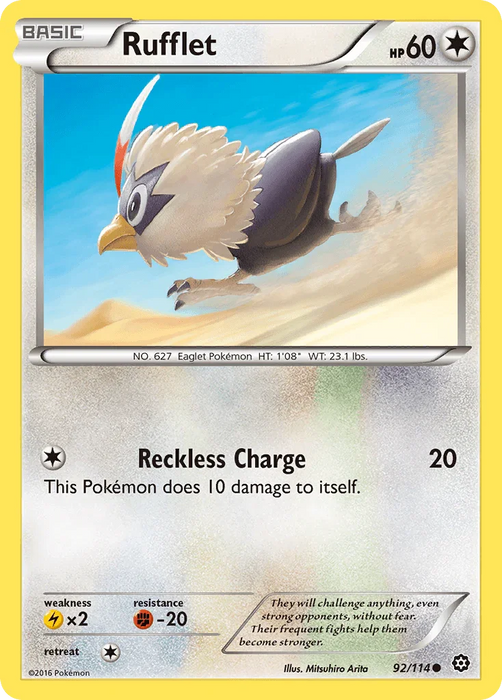 Rufflet (92/114) [XY: Steam Siege] - for just $0.10! 