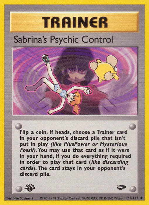 Sabrina's Psychic Control (121/132) [Gym Challenge 1st Edition] - for just $1! 